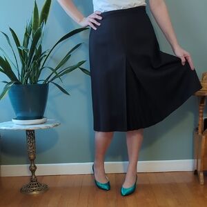 Vintage Reitmans Black Midi Skirt